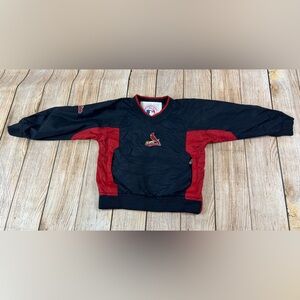 St Louis Cardinals Baseball MLB Windbreaker Pullover Jacket Kids Size 6